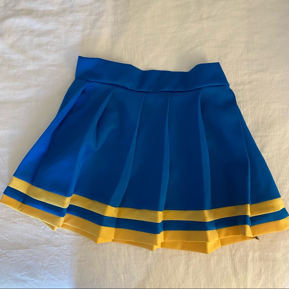 UCLA Blue and Yellow Cheer Gameday Skirt